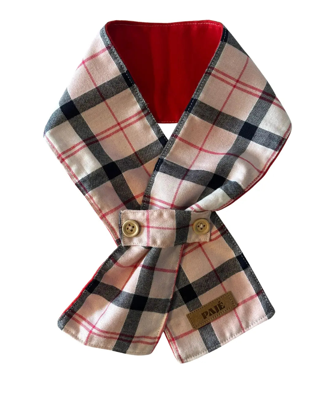 Golas Cachecol Rosa c/ vermelho / S - Pajé Snoods