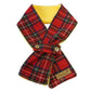 Golas Cachecol Xadrez Vermelho c/ Amarelo / S - Pajé Snoods