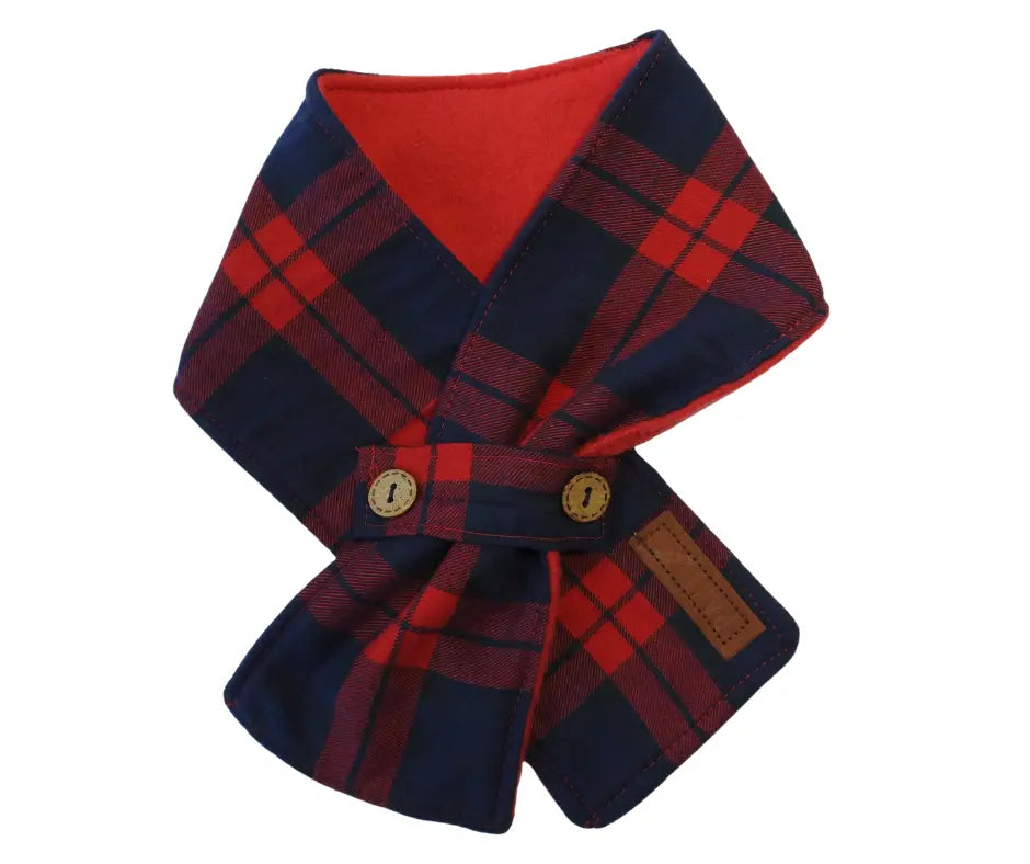 Golas Cachecol Xadrez Vermelho c/ Vermelho / S - Pajé Snoods